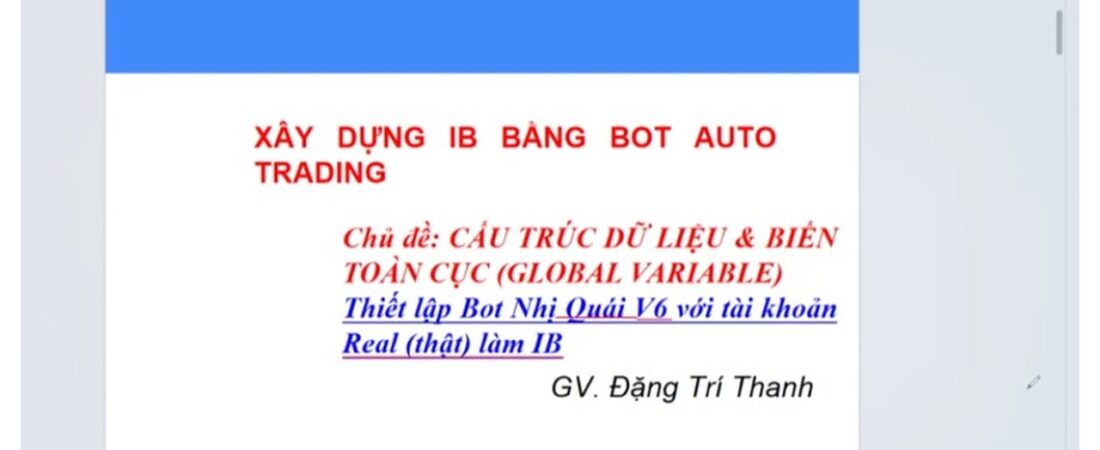 Bot Auto Trading | Setup Real IB Từ A-Z: Tạo TK, Nạp Tiền, Gắn & Chạy Bot Nhị Quái V6